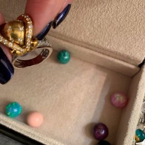 Orbis 14K with Diamonds Ring